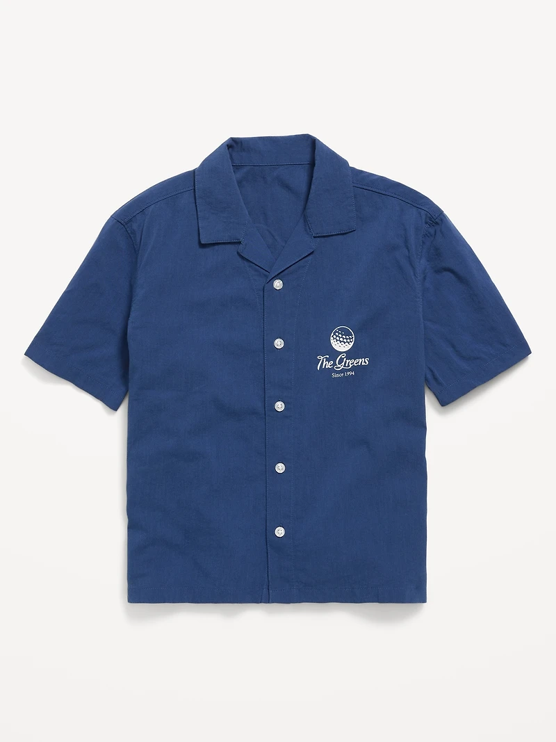 Short-Sleeve Boxy Graphic Shirt for Boys