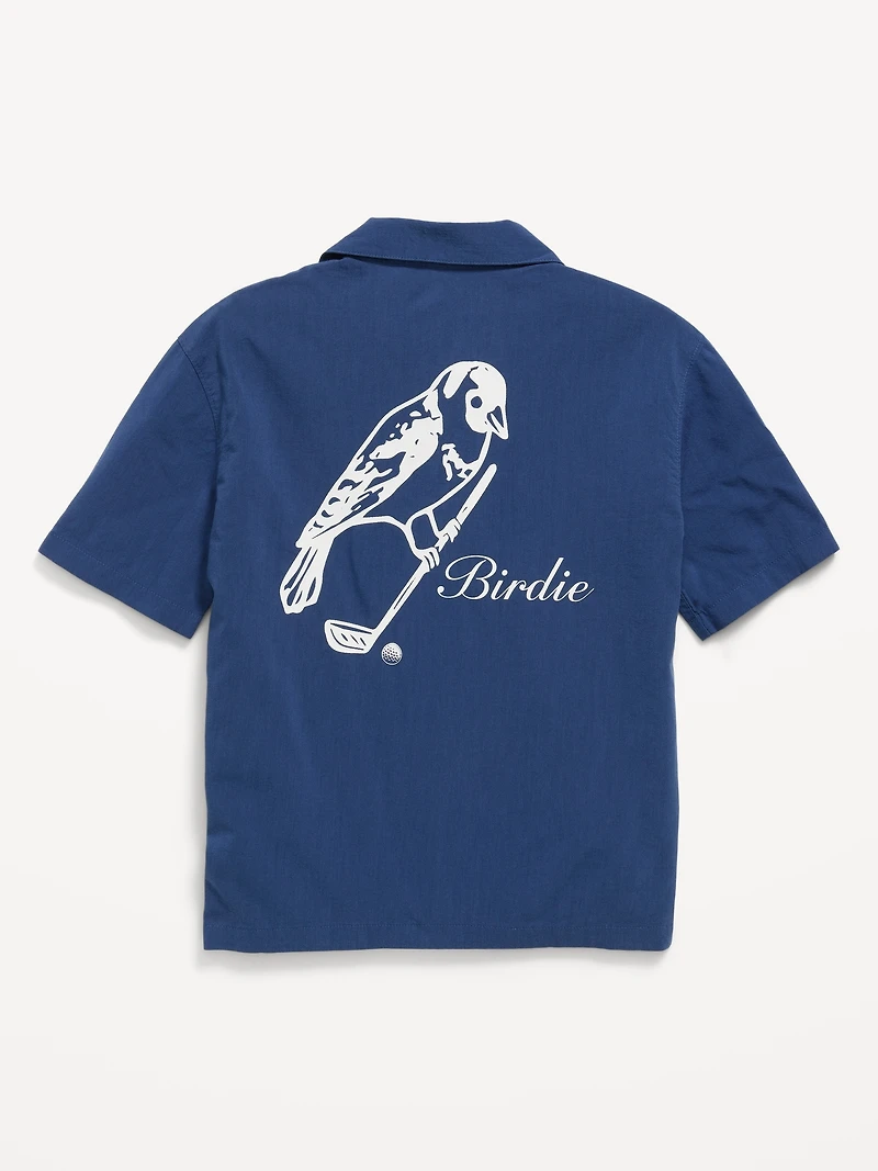 Short-Sleeve Boxy Graphic Shirt for Boys