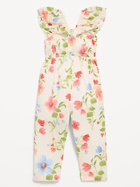 Printed Ruffled Jumpsuit for Toddler Girls