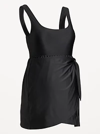Maternity Classic Wrap Swim Dress