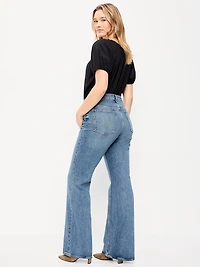 Mid-Rise Loose Boot-Cut Jeans