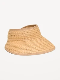 Straw Visor for Women