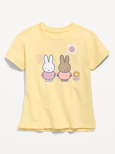 Miffy™ Oversized Graphic Tunic T-Shirt for Toddler Girls