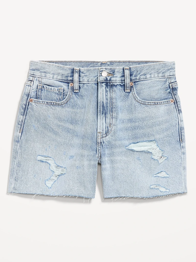 High-Waisted OG Cut-Off Jean Shorts - 4-inch inseam