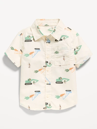 Short-Sleeve Oxford Shirt for Toddler Boys
