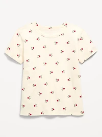 Softest Printed Short-Sleeve T-Shirt for Girls