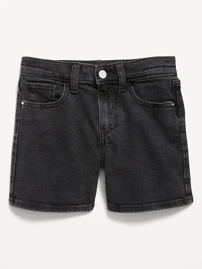 High-Waisted Jean Midi Shorts for Girls