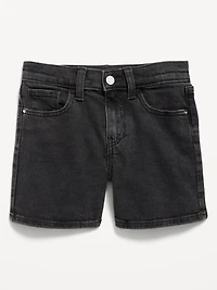High-Waisted Jean Midi Shorts for Girls