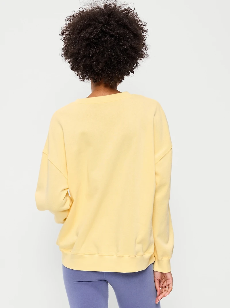 Oversized Graphic Sweatshirt for Women