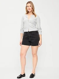 High-Waisted Wow Baggy Jean Shorts - 5-inch inseam