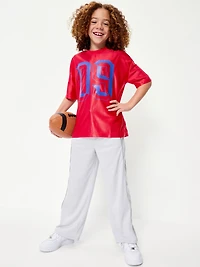 Oversized Shiny Graphic Jersey T-Shirt for Boys