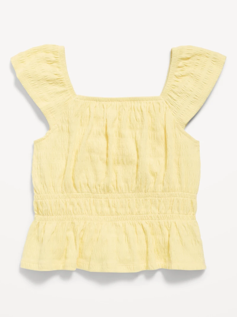 Ruffled Smocked Top for Girls