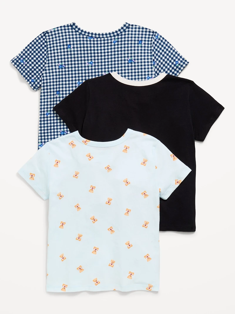 Softest Short-Sleeve T-Shirt 3-Pack for Girls