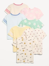 Softest Short-Sleeve T-Shirt 7-Pack for Girls