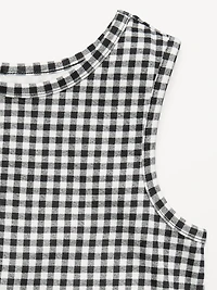 Sleeveless Fit and Flare Dress Biker Shorts Set for Girls