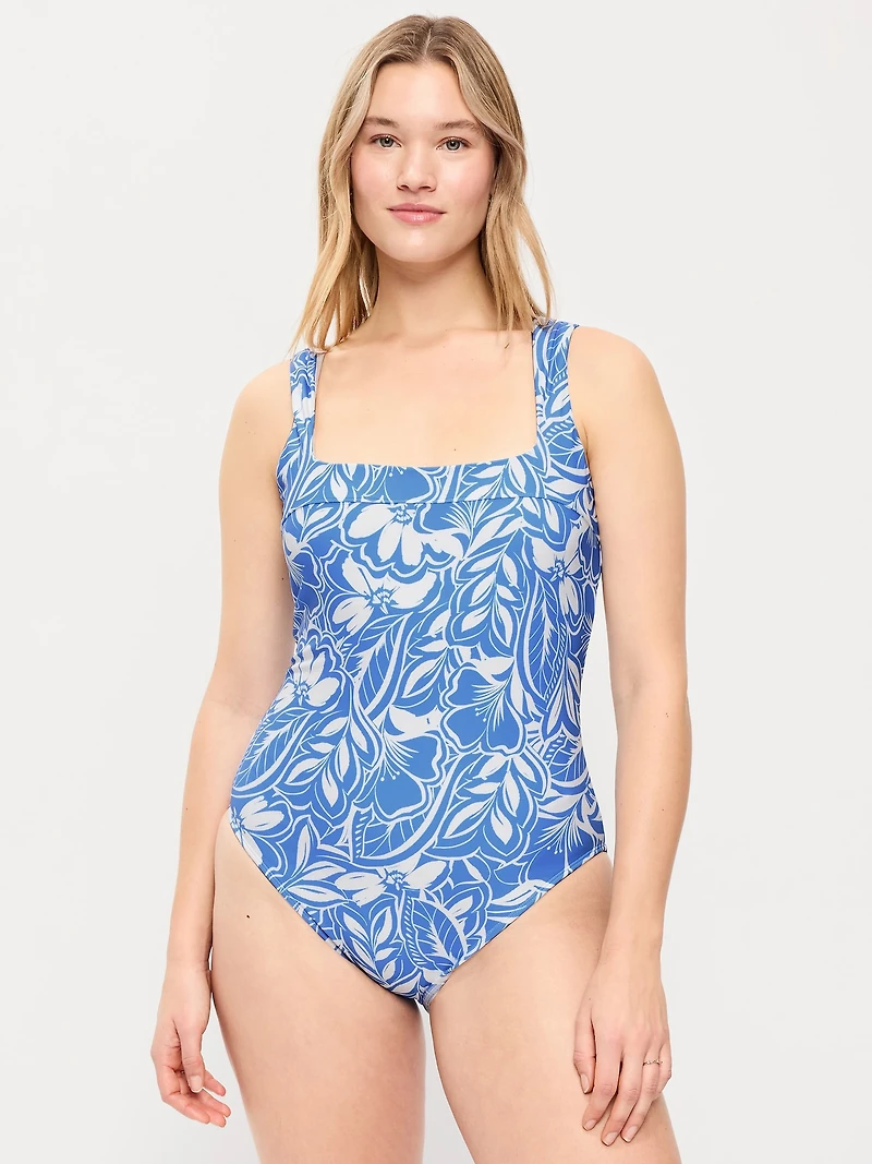 Structured One-Piece Swimsuit