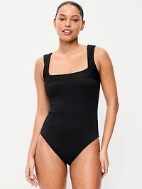 Ribbed One-Piece Swimsuit