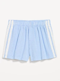 Eyelet-Trim Boxer Pajama Shorts