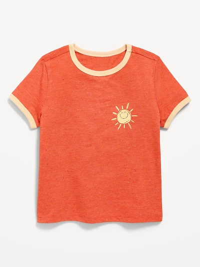 Short-Sleeve Ringer Graphic T-Shirt for Toddler Boys