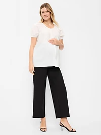 Maternity Full-Panel Stevie Wide-Leg Pants