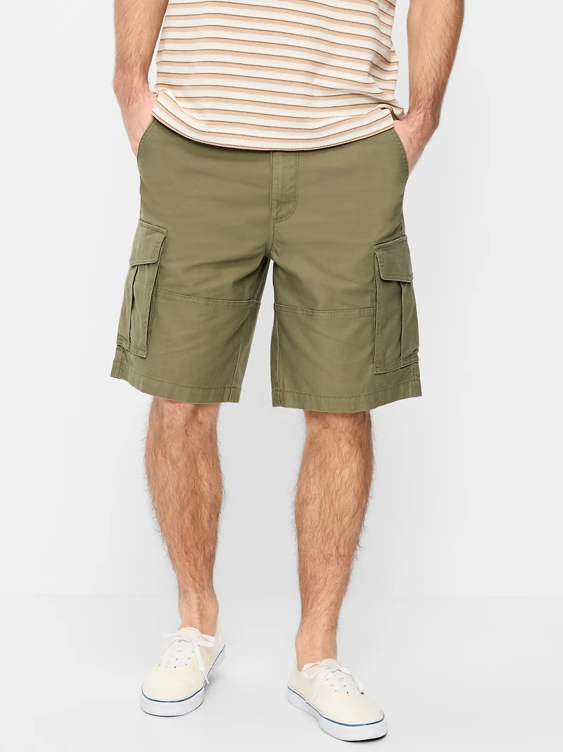 90's Loose Lived-In Cargo Shorts - 10-inch inseam