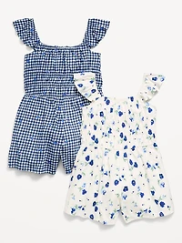 Short-Sleeve Romper 2-Pack for Girls