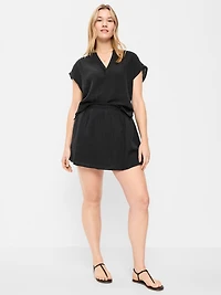 Ruffle Waist Mini Skort