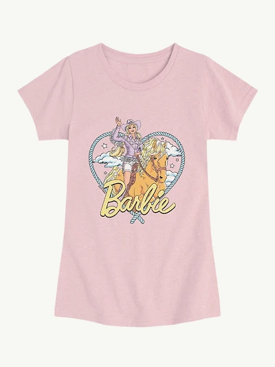 Western Barbie Short Sleeve Tee For Toddler