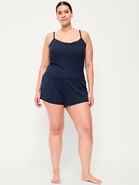 Jaquard Lace Sleep Short Set