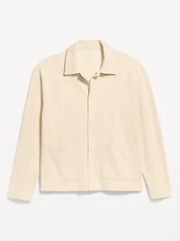 Cropped Loose Utility Shacket