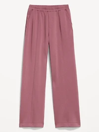 High-Waisted Bounce Fleece Wide-Leg Sweatpants