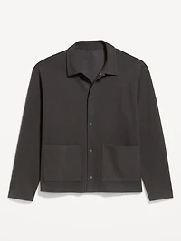 Cropped Loose Utility Shacket