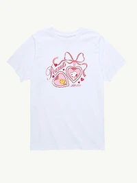 Peanuts Snoopy Woodstock Heart Locket  Short Sleeve Graphic T-Shirt For Toddler