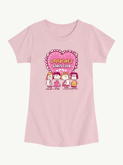 Peanuts Galentines Girls Club Short Sleeve Graphic T-Shirt For Toddler