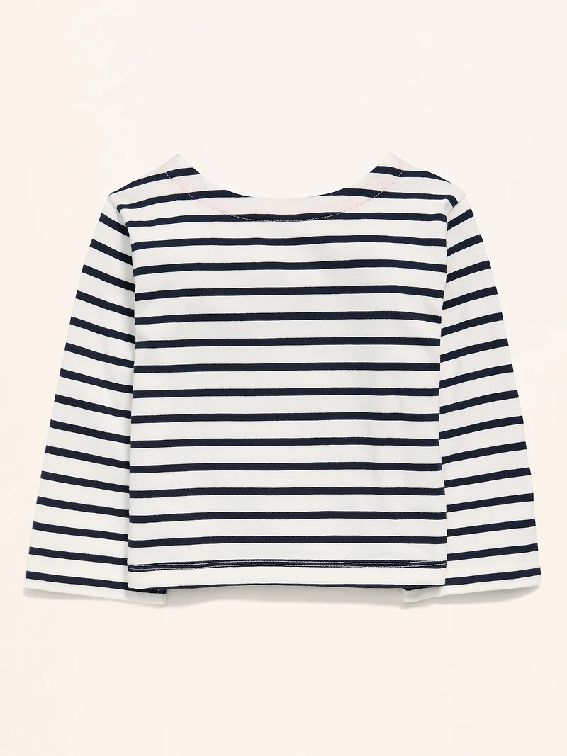 Old Navy x Disney Mickey Mouse & Minnie Boxy Boat-Neck T-Shirt for Toddler Girls