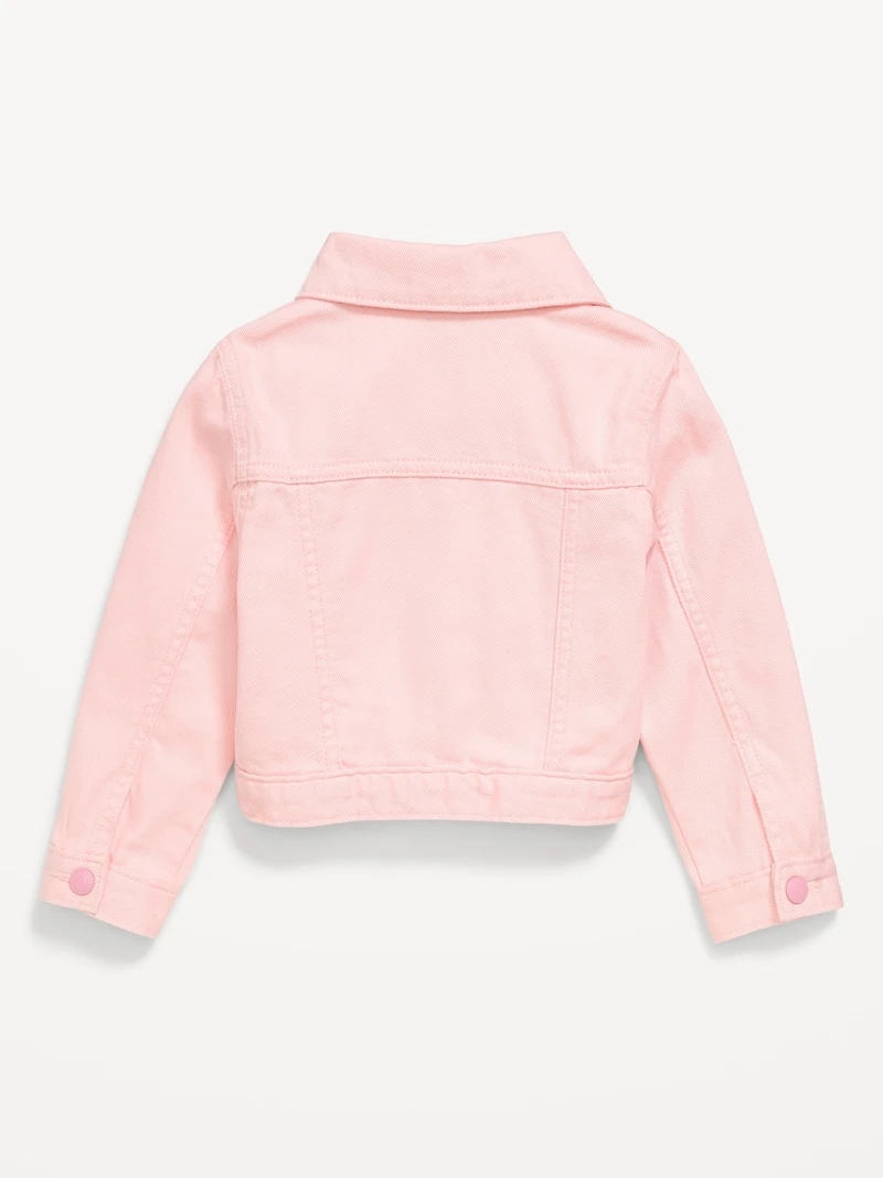 Cropped Twill Jacket for Toddler Girls