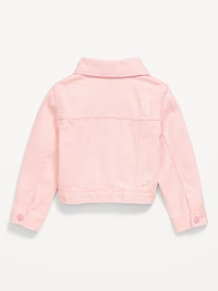 Cropped Twill Jacket for Toddler Girls