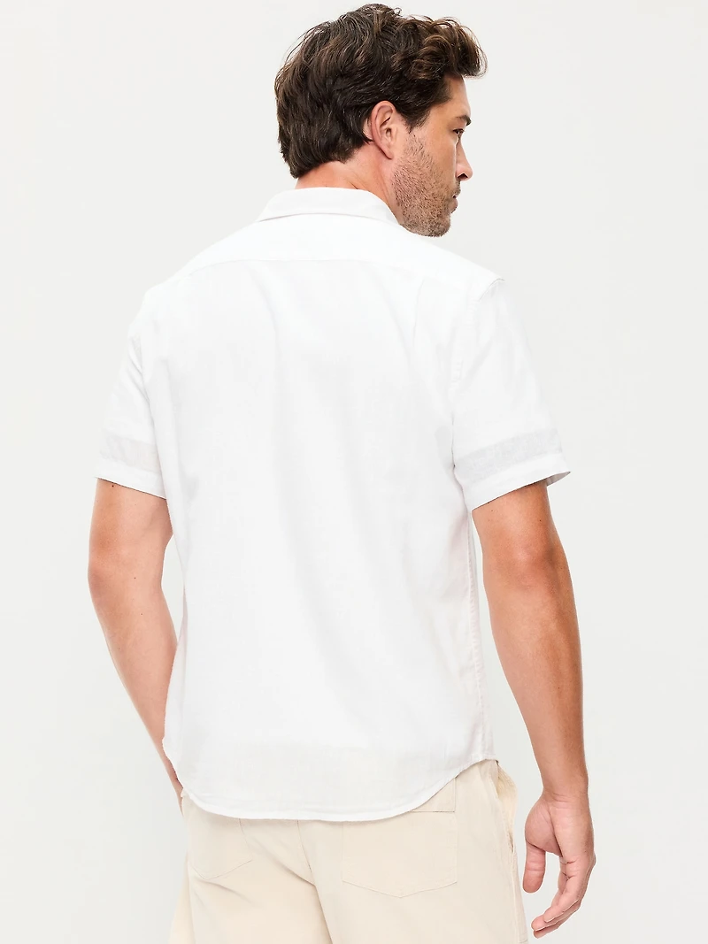 Classic Fit Everyday Linen-Blend Shirt