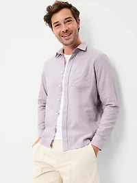 Classic Fit Linen-Blend Shirt