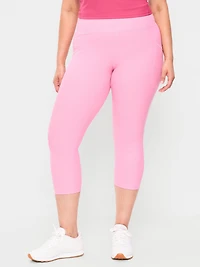 High-Waisted PowerSoft Crop Pocket Leggings