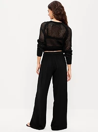 High-Waisted Playa Wide-Leg Pants