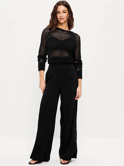 High-Waisted Playa Wide-Leg Pants