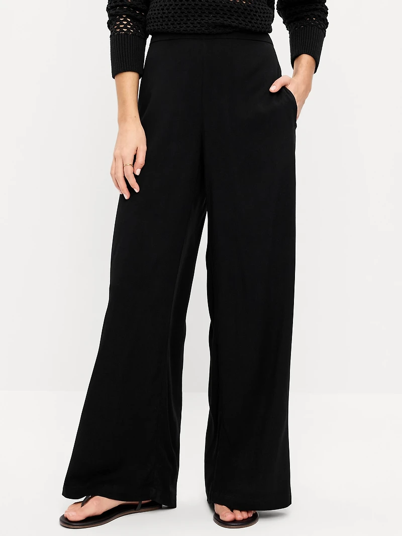 High-Waisted Playa Wide-Leg Pants