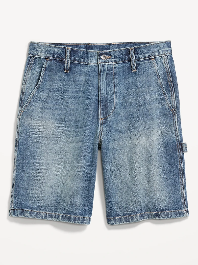 Baggy Tech Carpenter Jean Shorts- 10-inch inseam
