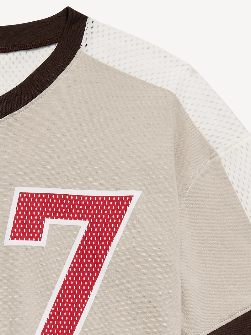Oversized Short-Sleeve Graphic T-Shirt for Boys
