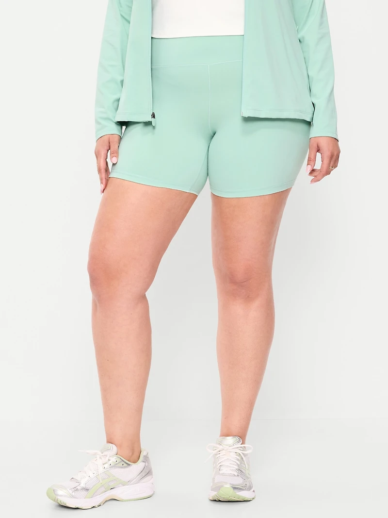 High-Waisted StudioSmooth Biker Shorts - 6-inch inseam