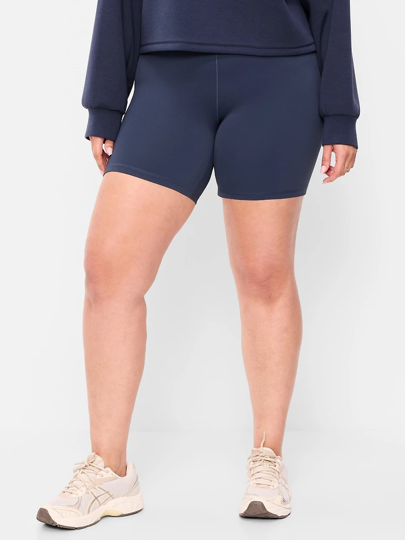 High-Waisted StudioSmooth Biker Shorts - 6-inch inseam