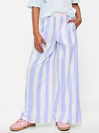Pull-On Loose Twill Pants for Girls