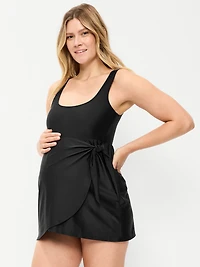Maternity Classic Wrap Swim Dress