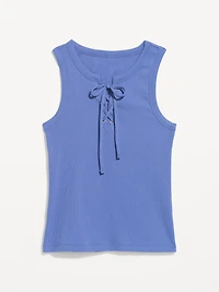 Lace-Up Tank Top